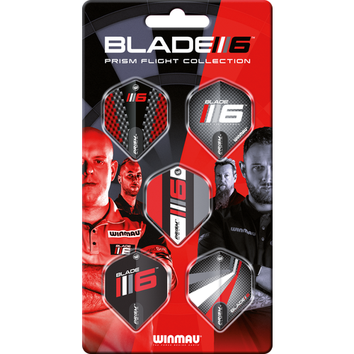 Набор из 5-ти комплектов оперений Winmau Prism Blade Collection 8142. Оперения для дротиков Дартс. оперения 6шт для дартс winmau prism alpha 6915 700 blade 6 carbon оперения для дротиков