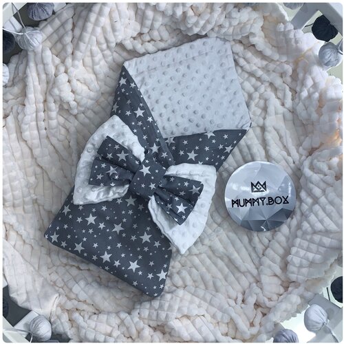 Конверт - одеяло на выписку MUMMY.BOX летний, для новорождённых в кровать, в коляску для малышей