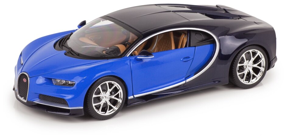 Легковой автомобиль Bburago Bugatti Chiron 18-11040 1:18, синий/черный