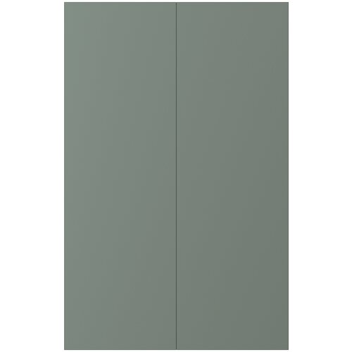 BODARP бодарп дверца д/напольн углового шк, 2шт 25x80 см серо-зеленый
