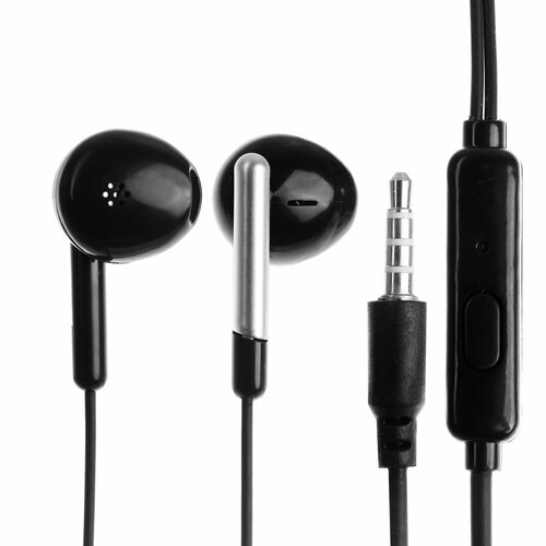 Наушники R-8 проводные вкладыши микрофон 1 м Jack 35 мм чёрные 323₽