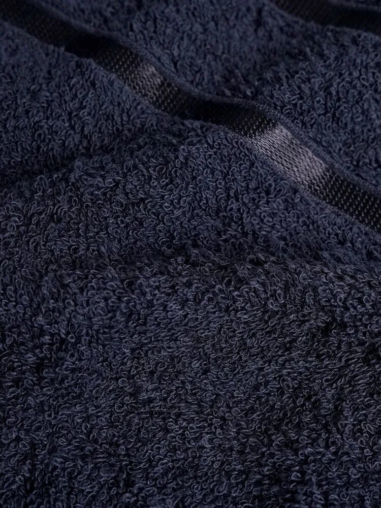 Safia Home Полотенце банное Хлопок Махровая ткань 30*50 см темно-синий 1 шт.
