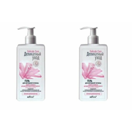 Белита Гель для интимной гигиены Delicate Care Защита и Свежесть, 255 мл, 2 шт