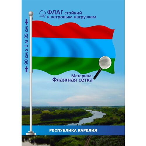 Флаг Республика Карелия петрозаводск республика карелия атлас