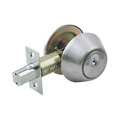 Замок врезной deadbolt 102 (кл/кл) никель 3кл.