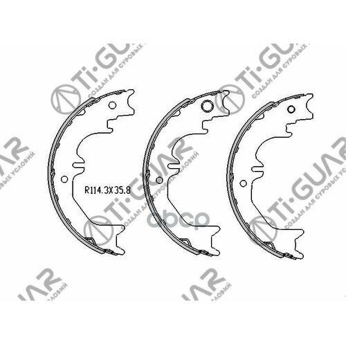 Тормозные Колодки Tg-D8905Fn8905 Tiguar Ty Land Cruiser 70 100 Lexus Lx470 Барабан Ручнного Тормоза Ti-Guar арт TGD8905 4810₽