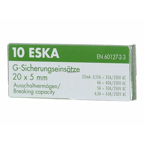 Миниатюрный предохранитель с задержкой срабатывания 1А 5х20 мм 522.517 – Eska – 2000008020664