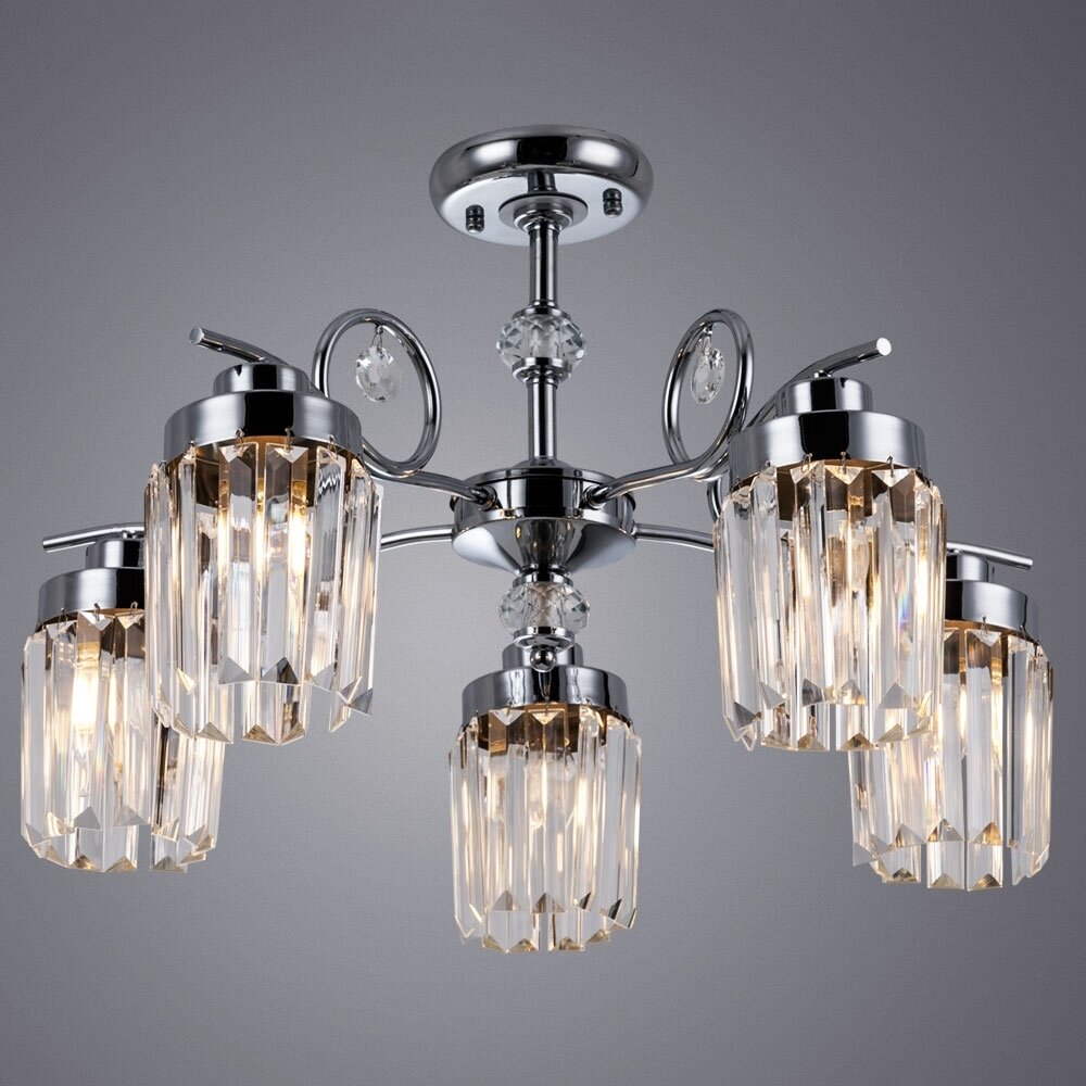 Потолочная люстра Arte Lamp Sophie с поддержкой Алиса A8067PL-5CC-A - фото №5
