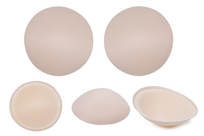 фото Чашечки для бюстгальтера (чашки корсетные) с равномерным наполнением круглые р.70 цв. телесный (2 комплекта)