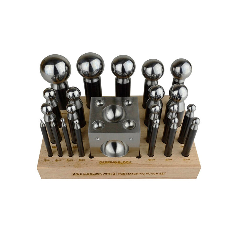 Анка с пунзелями набор для ювелира, 22 предмета, создание украшений