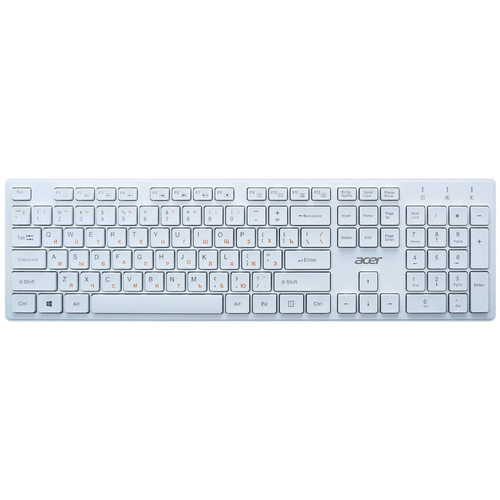 Клавиатура Acer OKW123 белый USB RU 182000₽