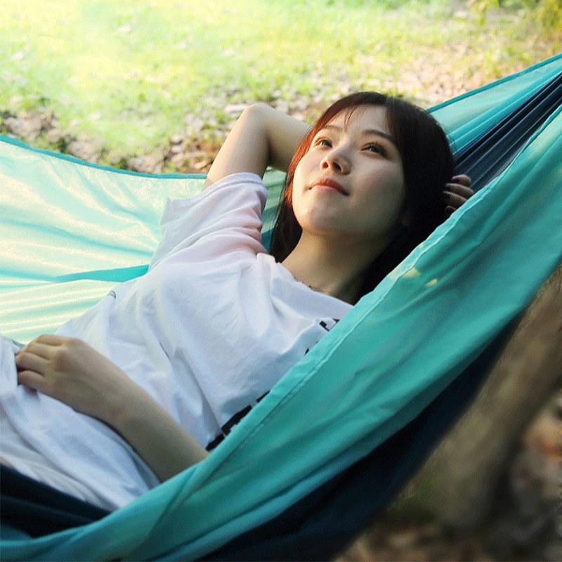 Гамаки Садовые Гамак ZaoFeng Early Wind Outdoor Parachute Cloth Hammock (Turquoise/Бирюзовый)