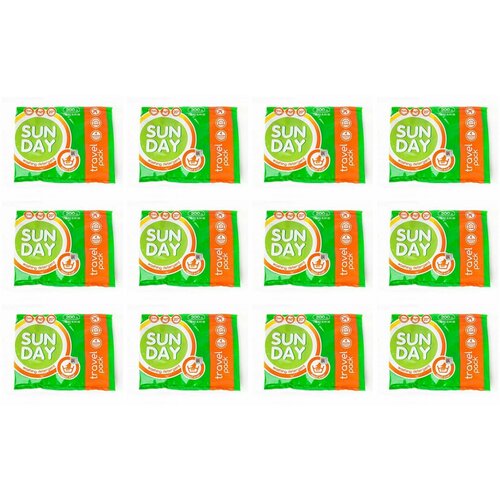 Sunday Стиральный порошок, Универсальный, для ручной стирки, 200гр, 12 штук