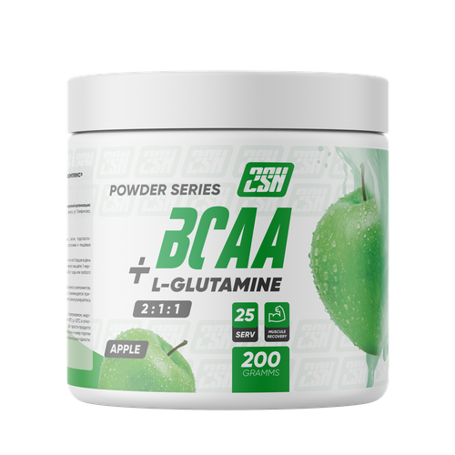 2SN BCAA + L-glutamine 200g (Яблоко) 2sn l glutamine 500 мг 100 капс 2sn