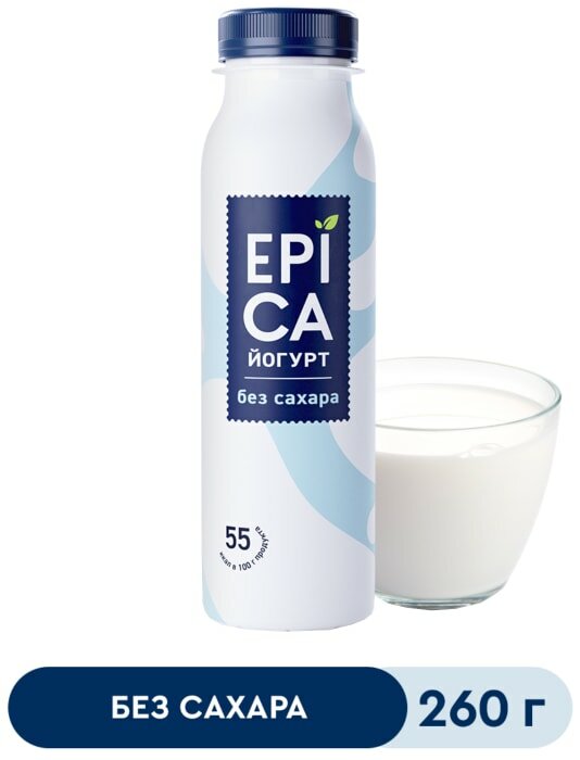 Йогурт питьевой Epica без сахара 2.9% 260г