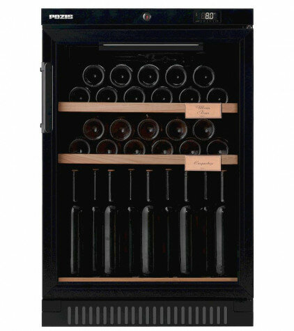 фото Винный шкаф Pozis ШВ-39 чёрный