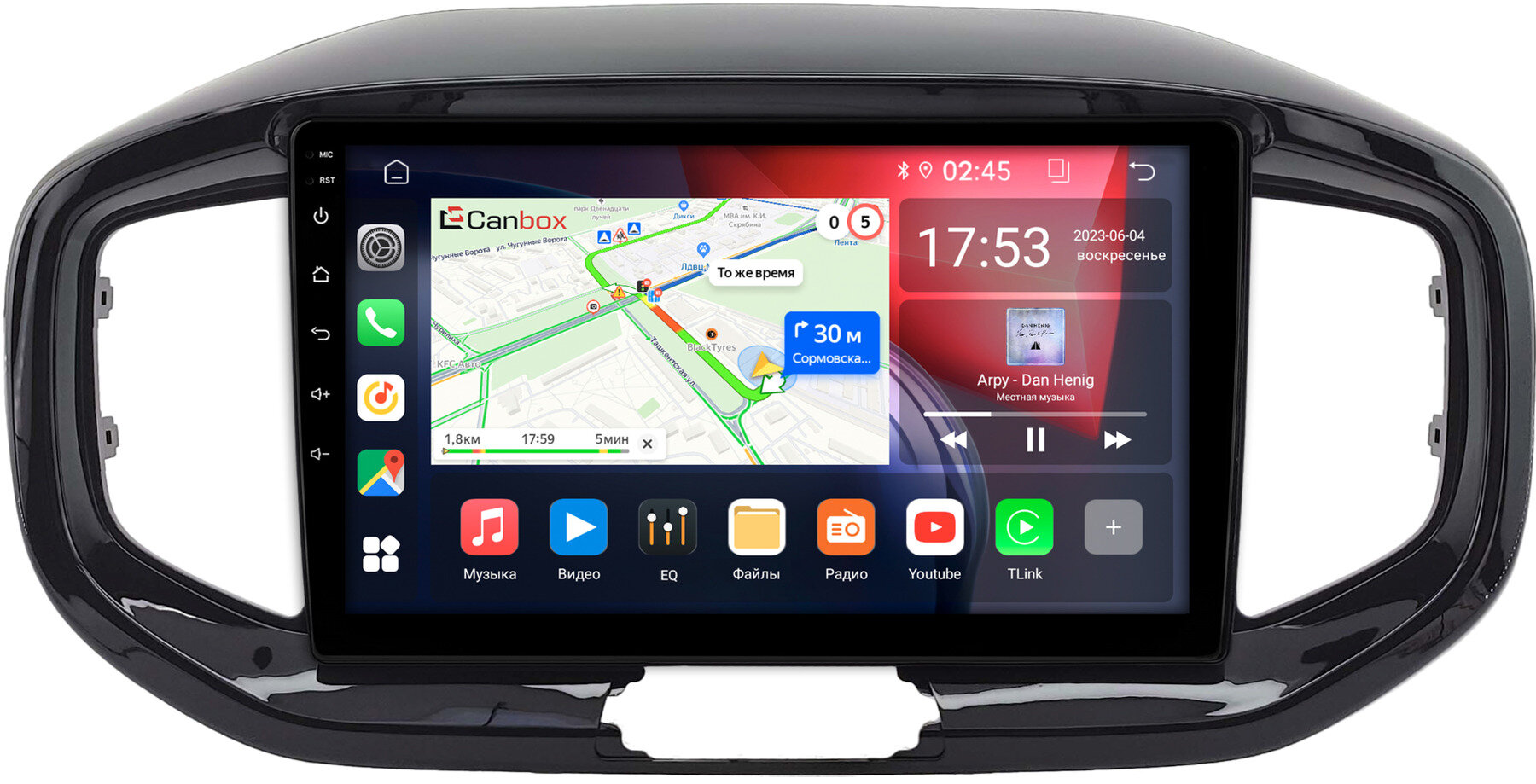 Штатная магнитола Kia KX1 2018-2026 (глянцевая) Canbox GTR10-1460 4/64 на Android 10 (IPS, DSP, CarPlay)