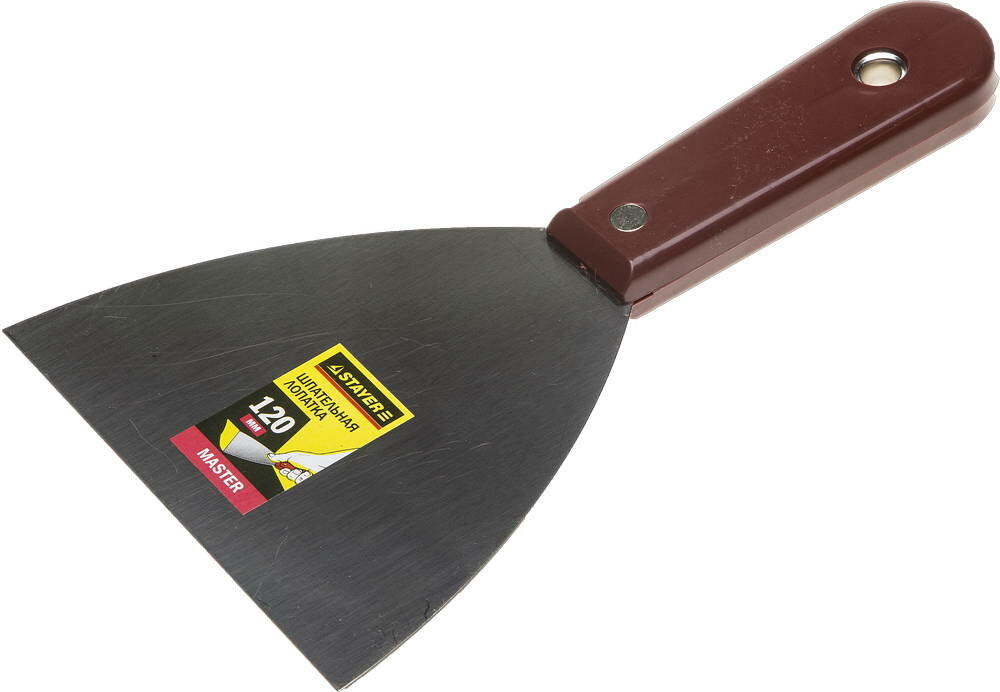 Шпатель STAYER MAXFlat 120 мм пластиковый стальной плоский