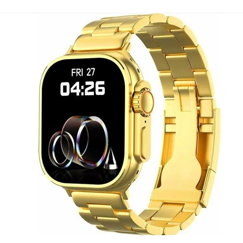 Смарт часы X-BO 8 Ultra PREMIUM Series Smart Watch 49мм 2 ремешка iOS Android Bluetooth звонки Уведомления Золотые 2425₽