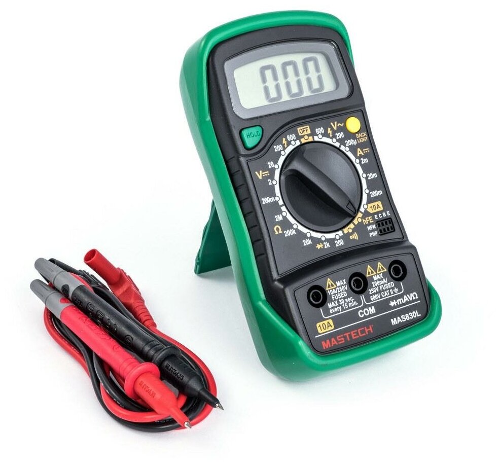 Мультиметр цифровой MAS830L Mastech с подсветкой