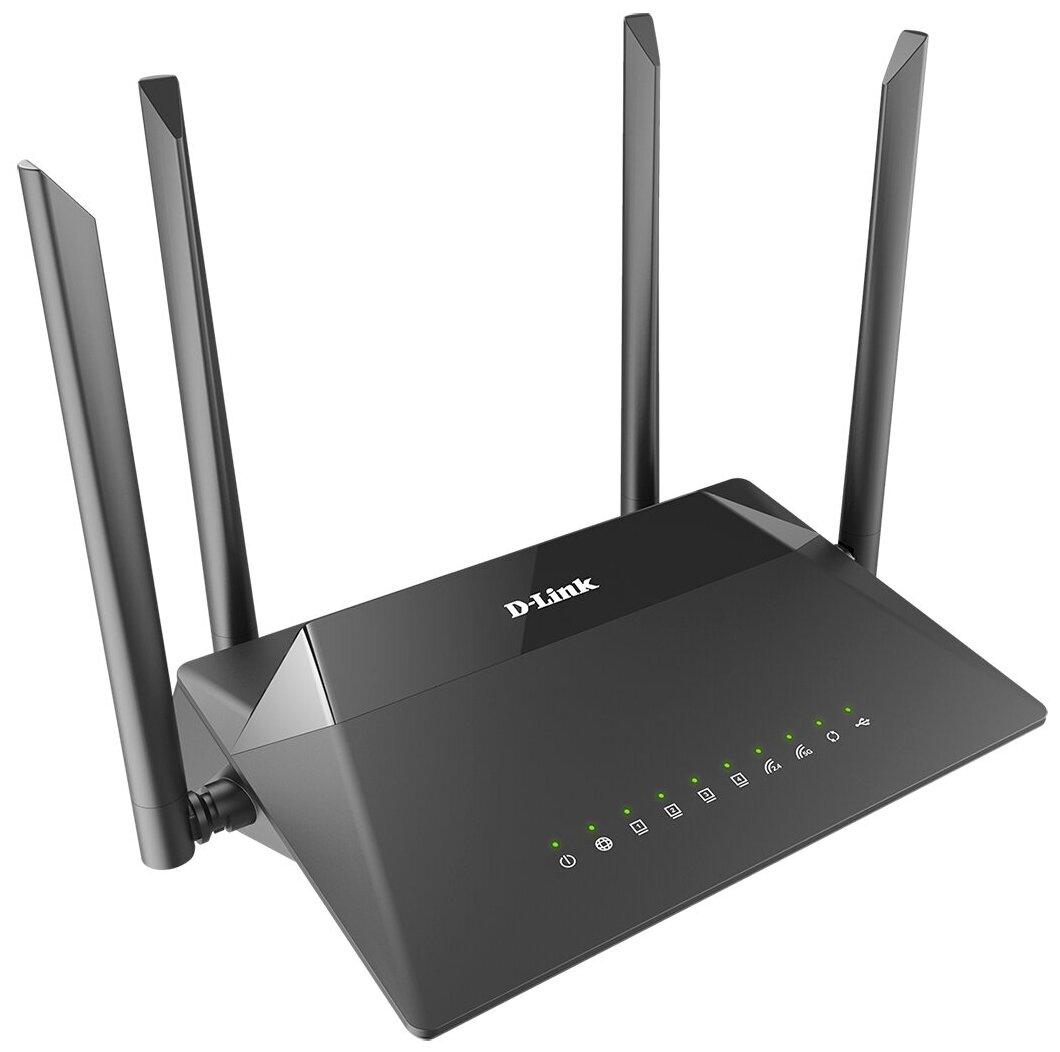 Wi-Fi роутер D-Link DIR-853/URU/R3A беспроводной двухдиапазонный гигабитный маршрутизатор черный