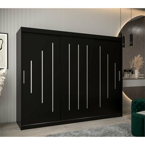 Шкаф-купе МебельЛэнд24 Валмиера NEW - 7 Черный 210x70x240 для одежды 40890₽