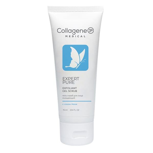 Medical Collagene 3D expert pure gel exfoliant Медикал Коллаген Гель скраб для лица 75 мл -