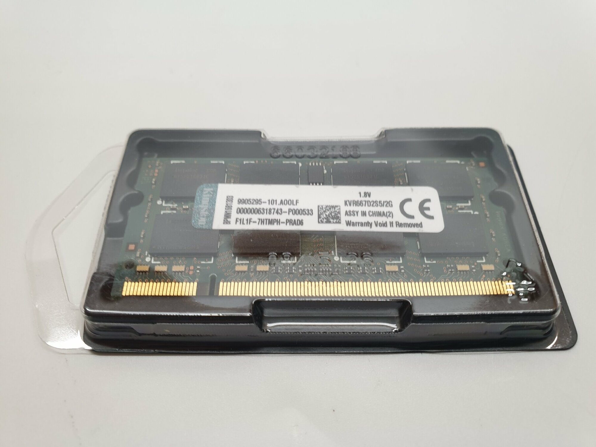 DDR2 2Gb 667Mhz So-Dimm 2Rx8 KVR667D2S5/2G