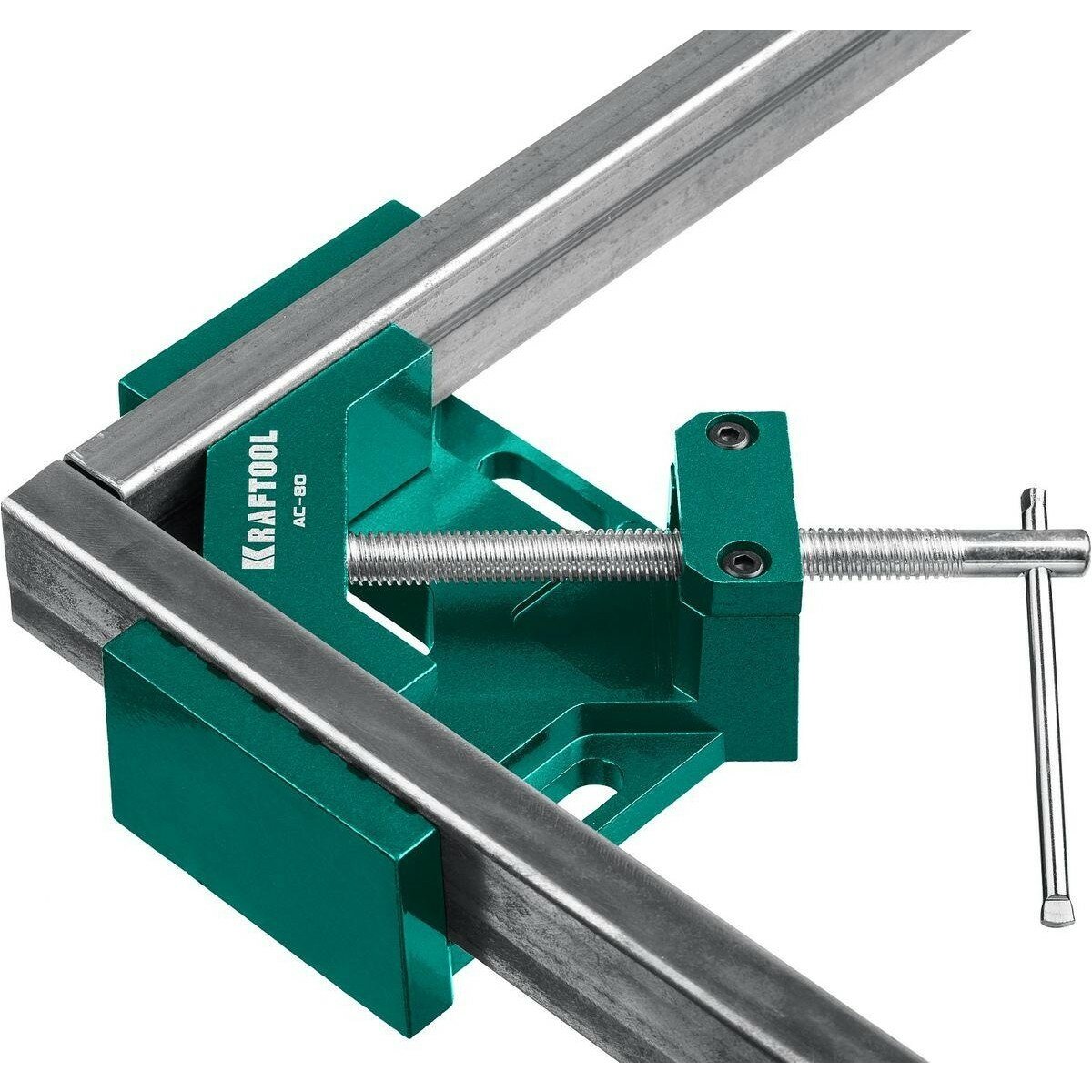 Струбцины Струбцина угловая KRAFTOOL AC-80 мощная алюминиевая