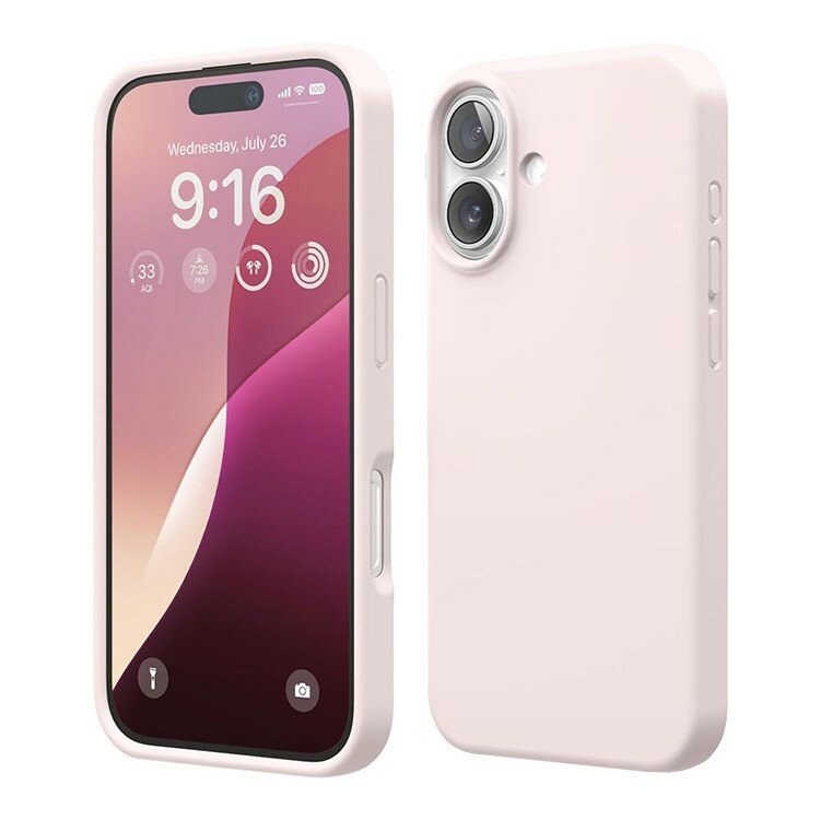 Elago силиконовый чехол для iPhone 16, Soft silicone (Liquid) Lovely Pink