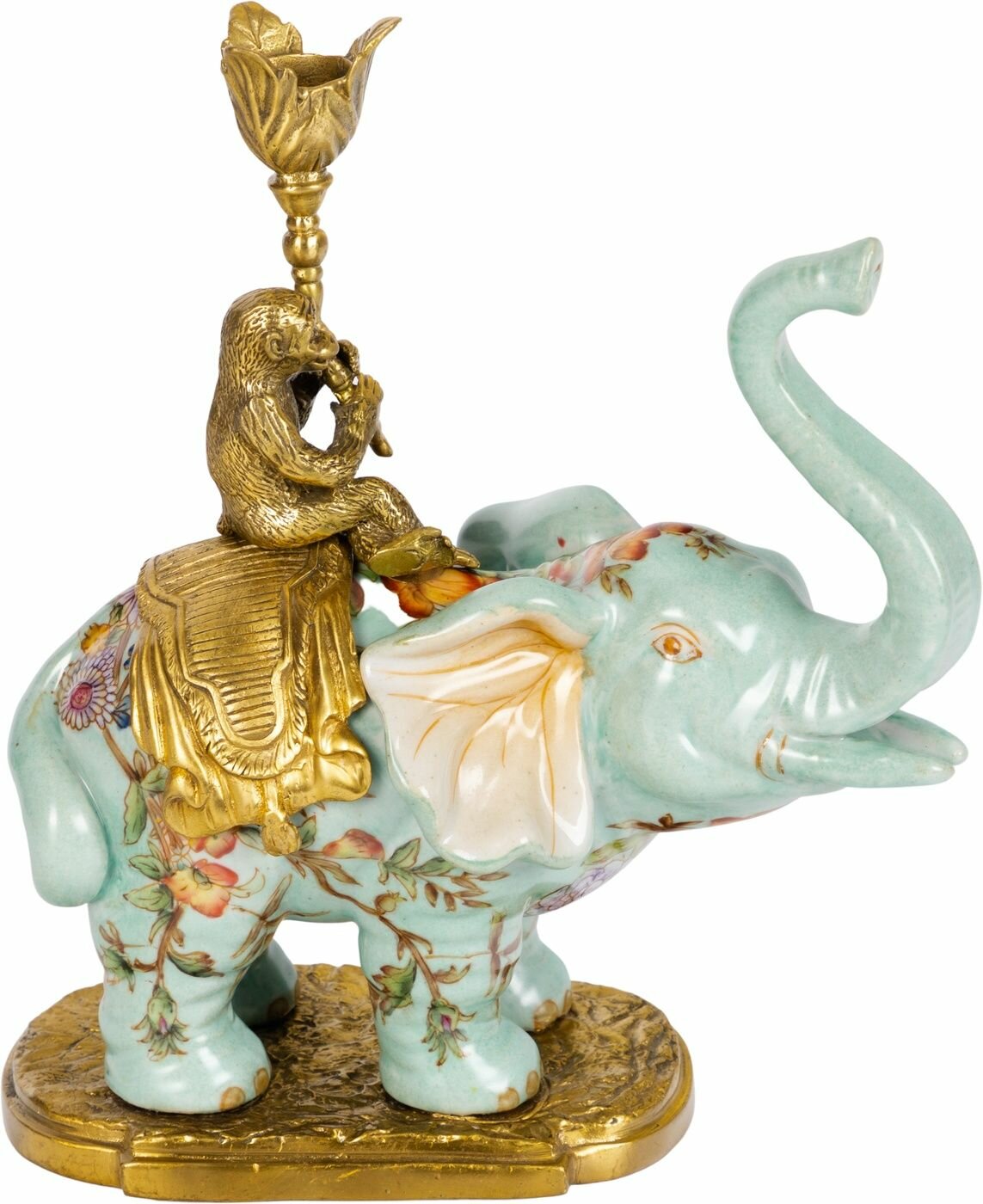 31G2529/F792BC/HLG2037 Подсвечник Слон 22х9х23см, фарфор, Glasar