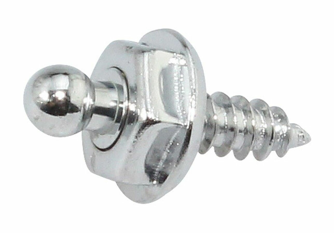 Ответная часть кнопки саморез 10 мм хромированная латунь (10262499)