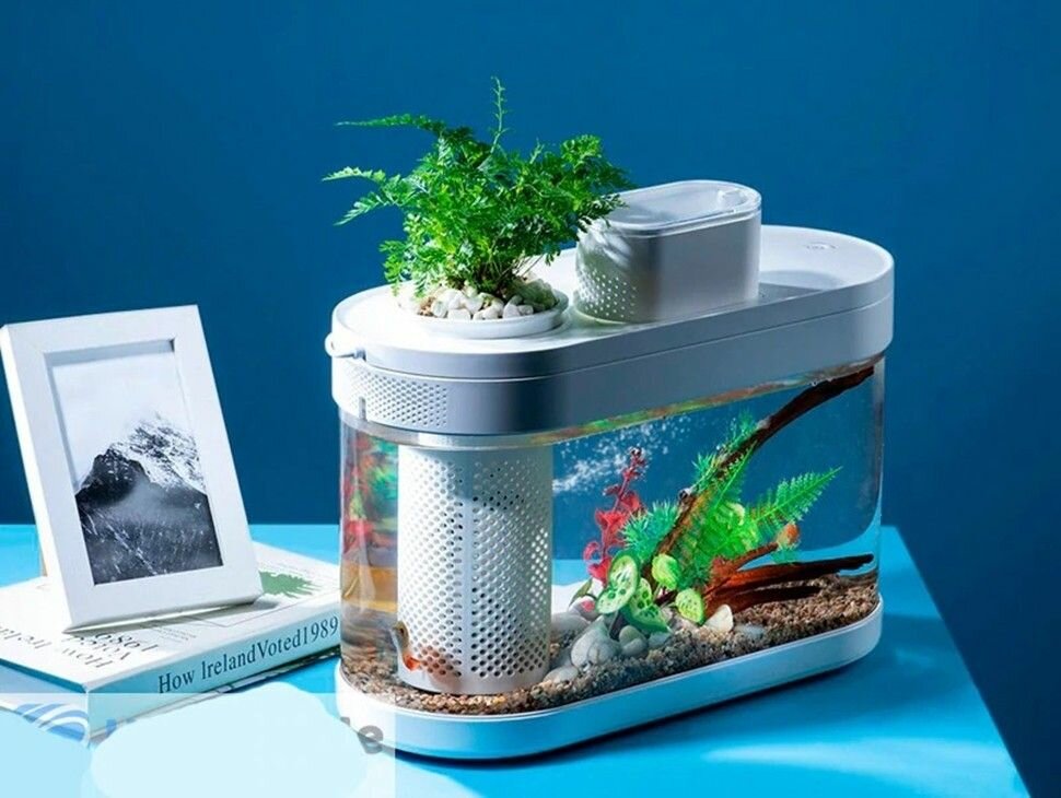 Автоматические Кормушки Xiaomi Автокормушка +Wifi для рыб Xiaomi Descriptive Geometry Smart Feeding Set