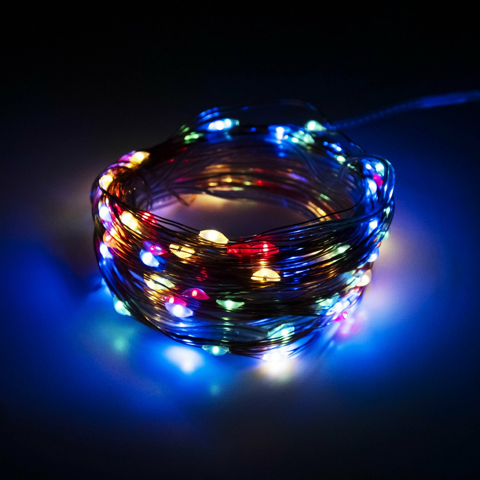 Гирлянда уличная на солнечной батарее 11.9 м 100 светодиодов 8 режимов