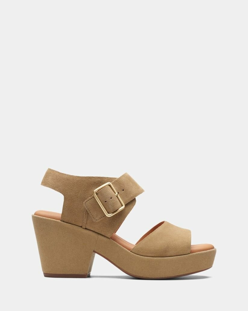 Босоножки Clarks Clarks Kimmei Hi Strap, размер 40, коричневый