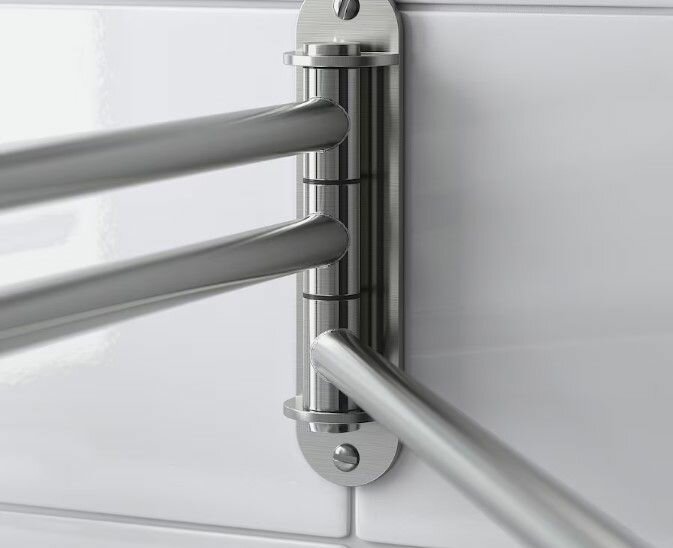 Китайские пользователи рекомендуют-Ikea BROGRUND Полотенцесушитель 3 штанги нержавеющая сталь вешалка Топ продаж