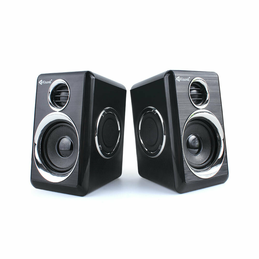 Колонки компьютерные Kisonli T005, usb питание, 3.5мм mini jack