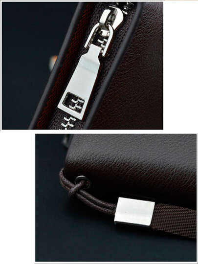 Кошелек , фактура гладкая, темно-коричневый — фото 1