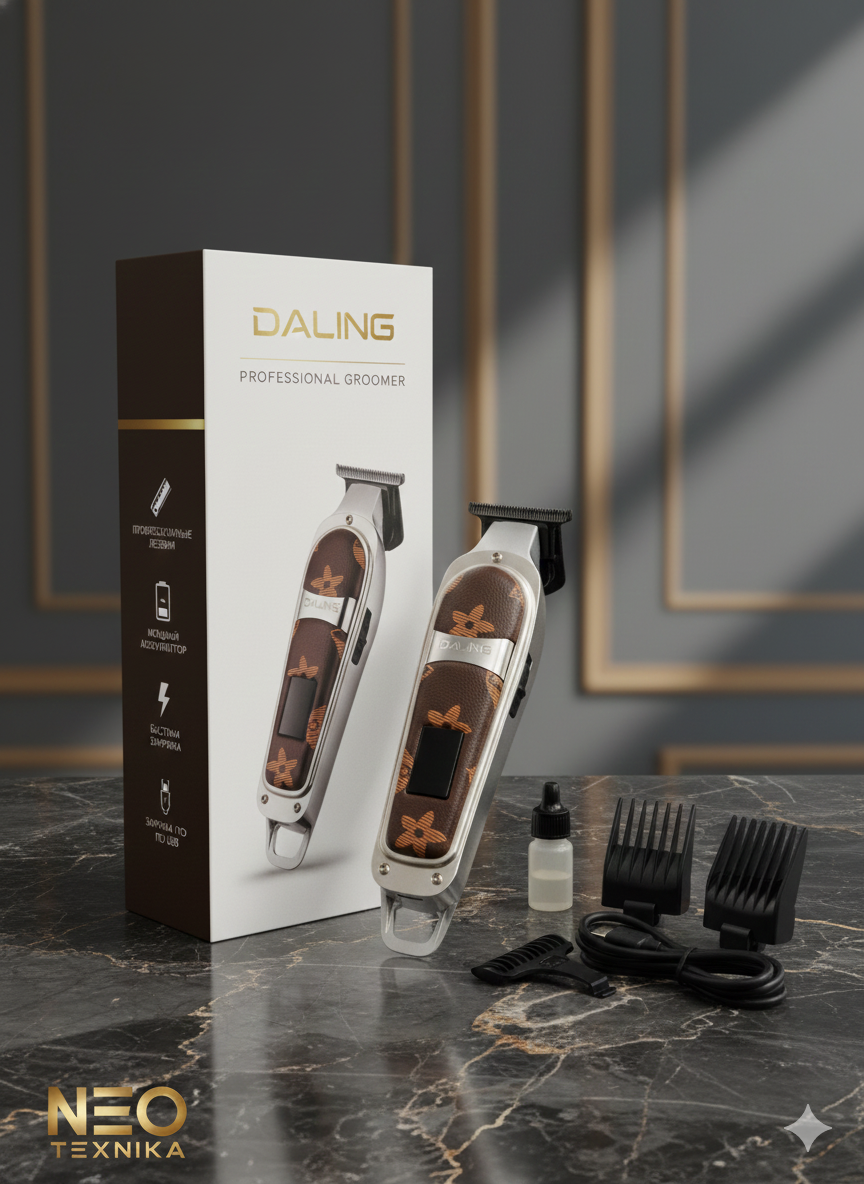 Машинка для стрижки daling, для бороды, волос, лица, носа, тела, усов, ушей