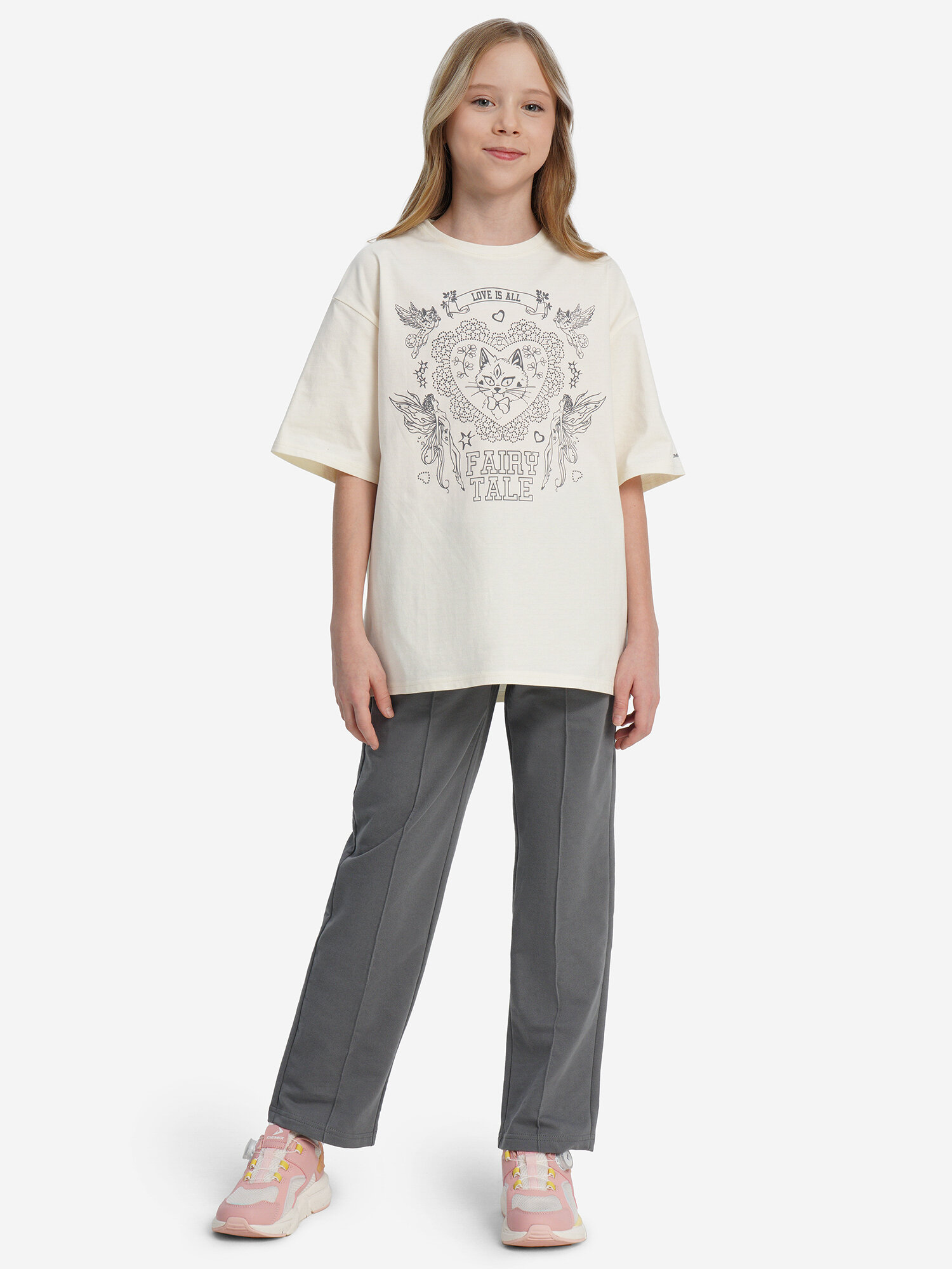 Футболка Demix, размер 158-164, кремовый — фото 1