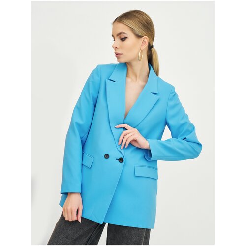 Пиджак женский BrandStoff классический, прямой, удлиненный, вискоза, жакет школьный для девочки, нарядный, двубортный