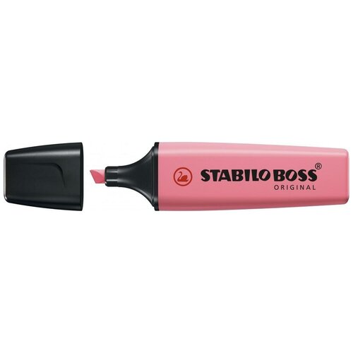 Текстовыделители Stabilo Boss Original Pastel, цвет вишнево-розовый, 10 штук