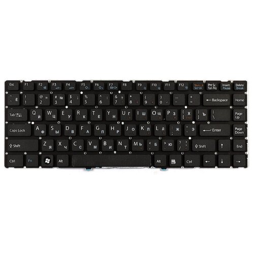Клавиатура для ноутбука Sony VPC-EA Series Плоский Enter Черная без рамки PN 148792471 980₽