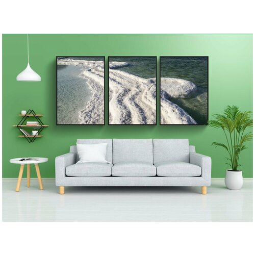 фото Набор модулных постеров для интерьера "море, мертвое море, мертвых" 60x90 см. в тубусе, без рамки lotsprints