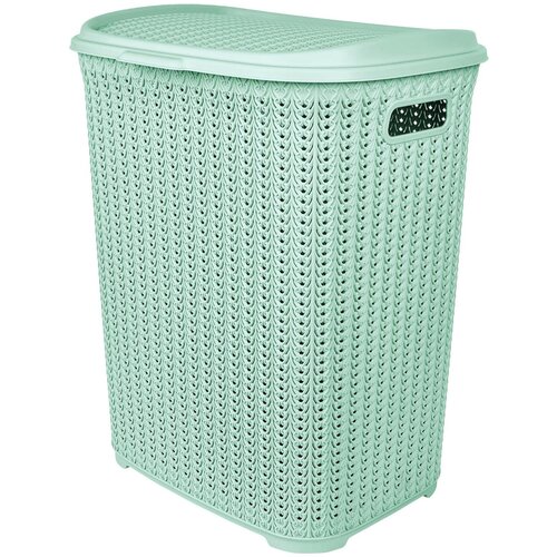 Корзина для белья Lucky Friday Меланж (LF4080МТ-3), 65 л, мятный