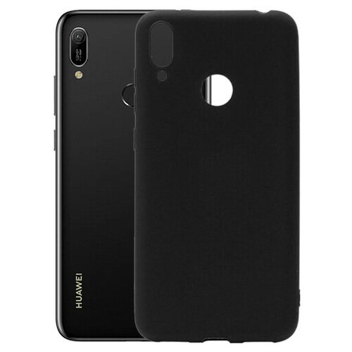 Матовый чехол MatteCover для Huawei Y6 (2019) силиконовый черный