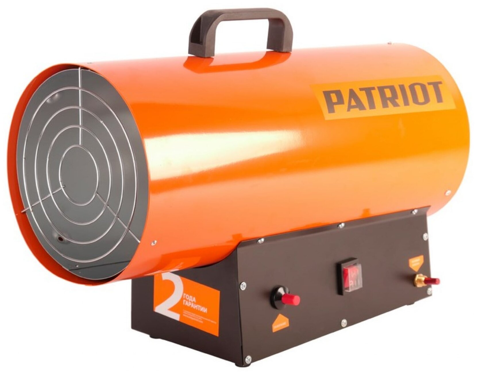 Калорифер газовый PATRIOT GS 30, 30 кВт, 650 мᵌ/ч, пьезо поджиг, редуктор, шланг.