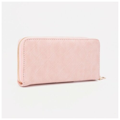 фото Кошелёк на молнии, цвет розовый хорошее настроение