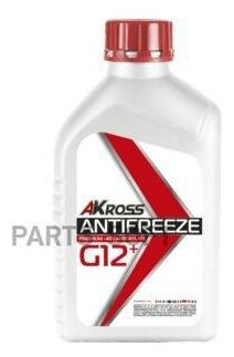 фото Антифриз AKROSS Premium G12+ -40 С красный 1 кг AKROSS AKS0001G12 | цена за 1 шт