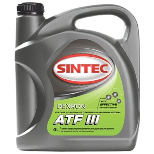 фото Трансмиссионное масло sintec atf dexron iii 4л